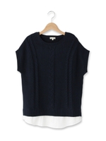 シャツドッキングニットプルオーバー/ネイビー(093)