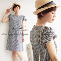 シュークリーム スリーブ シャツワンピース