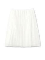 チュールレースギャザーフレアスカート/ベビーピンク(071)