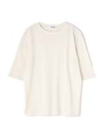 フライス５分袖カットソー/ホワイト(030)