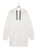 ロゴ入りシースルーパーカーOP/ホワイト