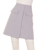 2ポケ台形スカート/サックス