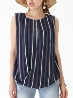 4WAYマルチストライプブラウス/WHT