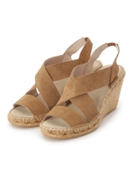 CALZANOR クロスベルトウエッジサンダル/オフホワイト(003)