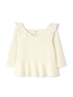 SHOULEDER POINT KNIT/ホワイト(030)