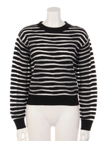 SPARK NYLON PATTERN KNIT/ブラック