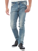 【AZUL by moussy】スキニーセルビッジSTデニム5PパンツSW淡色/Stone Wash