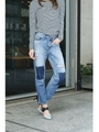 【AZUL by moussy】リペアボーイズデニムパンツ(L68)/Stone Wash