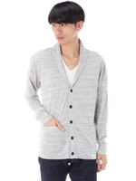 【AZUL by moussy】薄手スラブショールカーデ/T.GRY