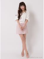 【Auntie Rosa】スラブビッグリボントップス/WHT