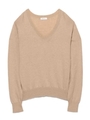 Ｖネックニットプルオーバー/BEG