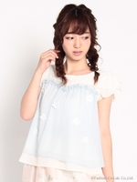 ふんわりガーリーブラウス/シロ