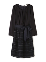 ダイヤピンタックワンピース/ネイビー(123)