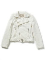 デニムライダースジャケット/ホワイト