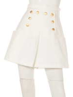 フロントボタンショートパンツ/コン