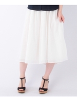 ボイルボリュームロングスカート/アイボリー(004)