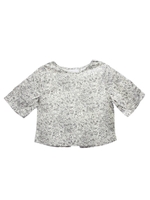 花柄トップス/ブルー