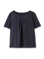 [S]パウダリーブロードブラウス/ネイビー(093)