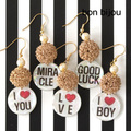 bon bijou（ボンビジュー）メッセージチップピアス
