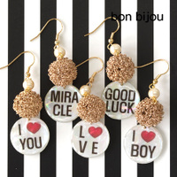 bon bijou（ボンビジュー）メッセージチップピアス