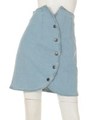【COURTSHOP】IK404PSD/TONYA SKIRT/BLUE MID