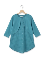 ジオメレースドッキングブラウス/ブラック(419)