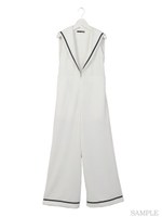 セーラーカラーサロペ/ホワイト