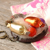 ファー＆キャンディーバッグチャーム