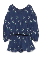 フラワー刺繍セットアップ/NVY