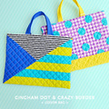 レッスンバッグ［dot gingham＆border］