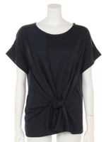 前リボンT/ネイビー