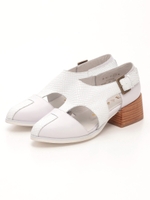 【FLAPPER】文化服装学院シューズデザイン科コラボデザインシューズ/ホワイト