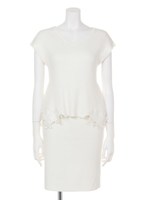 【美人百花5月号コラボ】変形ニット×タイトスカートセット(追加生産)/レンガ