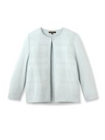 エスニックデザインニットカーディガン/ライトパープル(081)