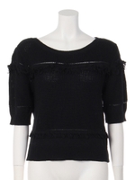 フリンジプルオーバー/クロ