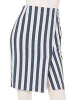 フロントスリットタイトスカート/ブルー