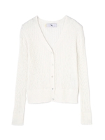 綿モダールワイドリブカーディガン/ネイビー(120)