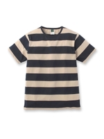 21/1太ボーダーTシャツ/オフホワイト(103)