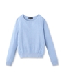 [L]ラメニットプルオーバー/ライトブルー(091)