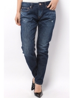 【AZUL by moussy】スリムテーパードデニムパンツ/One Wash