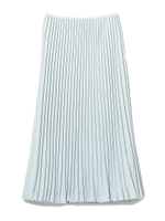 【emmi atelier】細プリーツスカート/WHTxORG