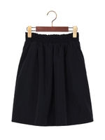 ●JOC PE Wシャーリング ギャザー スカート　/　ウェストゴム/Black