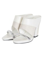 WOODパターンバイカラーサンダル/ブラック