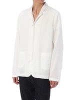【AZUL by moussy】ダブルガーゼZIPテーラードジャケット/WHT