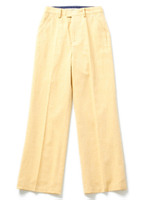 【NUMBER STANDARD】コットンリネントラウザー/イエロー