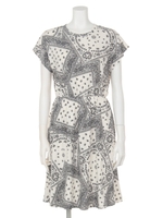 【chille anap】ペイズリー柄ワンピース/NVY