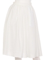 ギャザーフレアスカート/WHITE