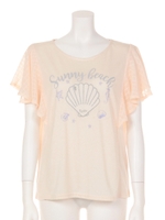 サニービーチTシャツ/オフ