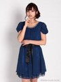 シフォンビジュー4WAYワンピース/ブルー