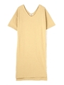 20コットンＴシャツワンピ/ベージュ(040)